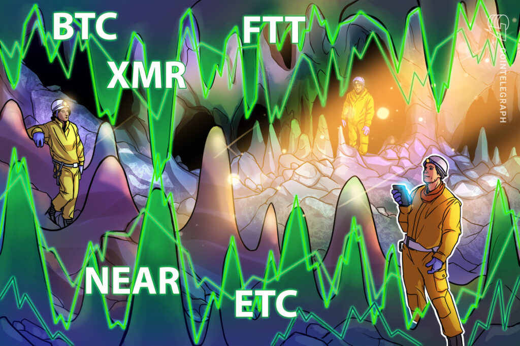 Top 5 cryptocurrencies to watch this week: BTC, NEAR, FTT, ETC, XMR