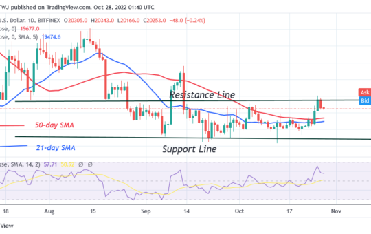 Bitcoin Price Prediction for Today, October 27: BTC Price Pauses above $20.2K