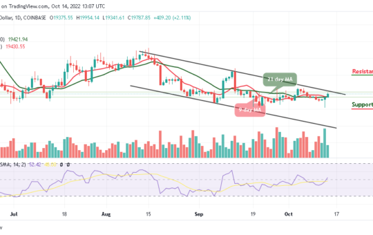 Bitcoin Price Prediction for Today, October 14: BTC/USD Looks for a Direction Above $19,500