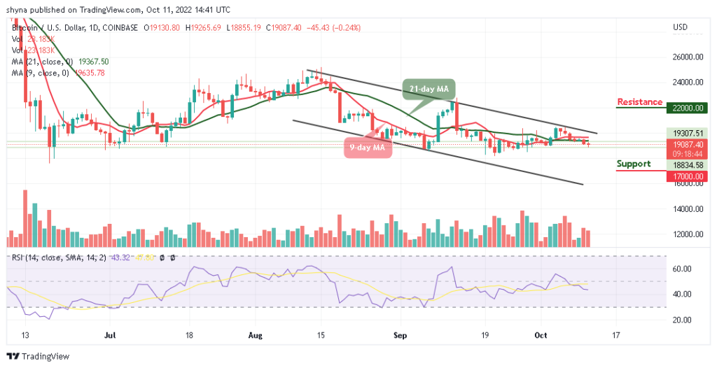 Bitcoin Price Prediction for Today, October 11: BTC/USD Dips below $19k