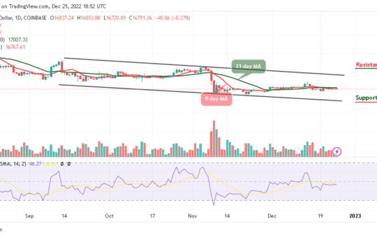 Bitcoin Price Prediction for Today, December 25: Bearish Continuation Below $16,500 Seems Likely for BTC/USD