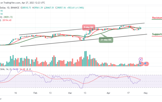 Bitcoin Price Prediction for Today, April 27: BTC/USD Bounces Above $29,000 Resistance Level