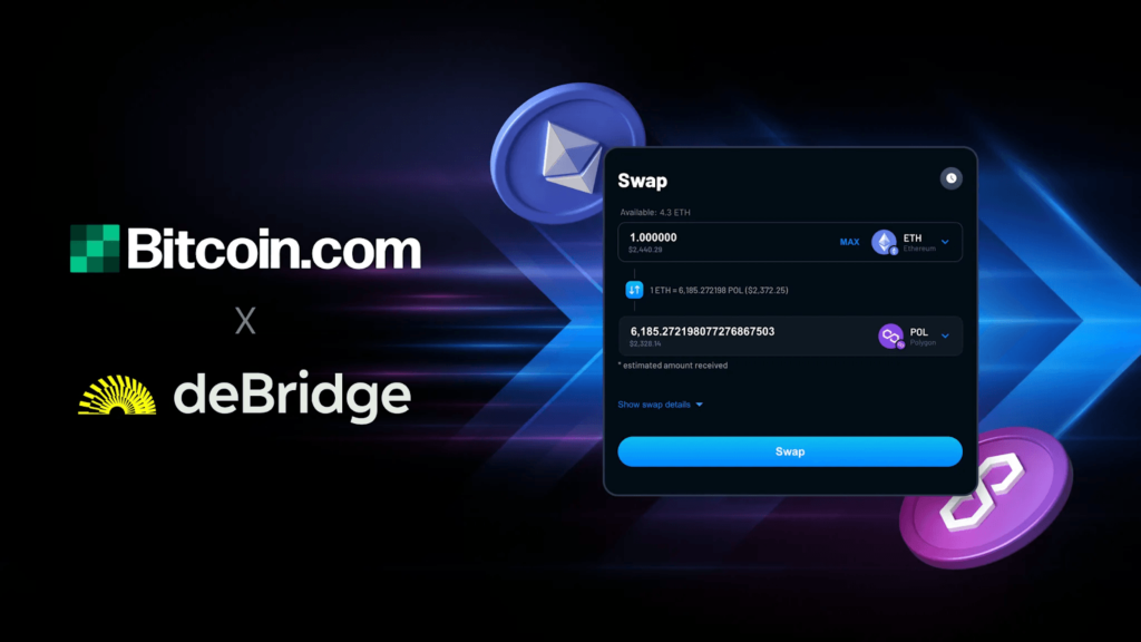 Bitcoin.com Enhances Cross-Chain Swaps on Verse DEX With deBridge Integration for Faster, More Efficient Trading