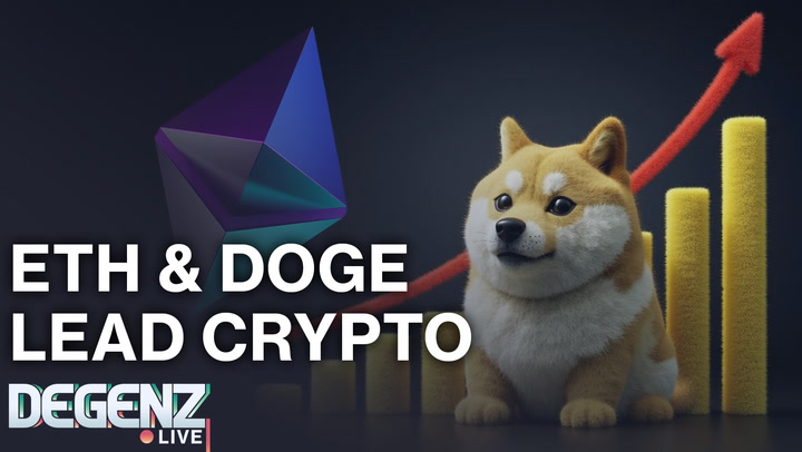 ETH + DOGE LEAD CRYPTO, PENGU UP BIG, ETH ETF INFLOWS CATCHING BTC