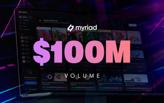 Prediction Market Myriad Hits $100M Milestone, Growing 10x in Three Months