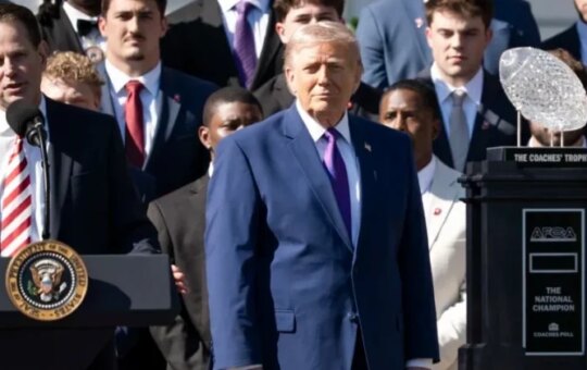 President Trump leads delegation of top business executives to China in first presidential visit since 2017