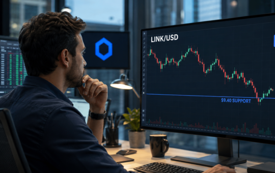Chainlink pauses near $9.56 as ETF inflows support breakout hopes